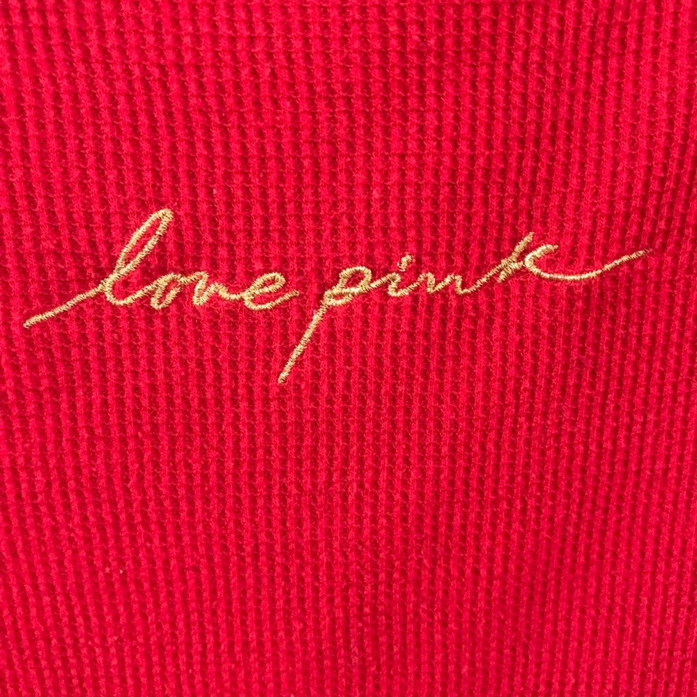 PINK long sleeve light weight top size large
